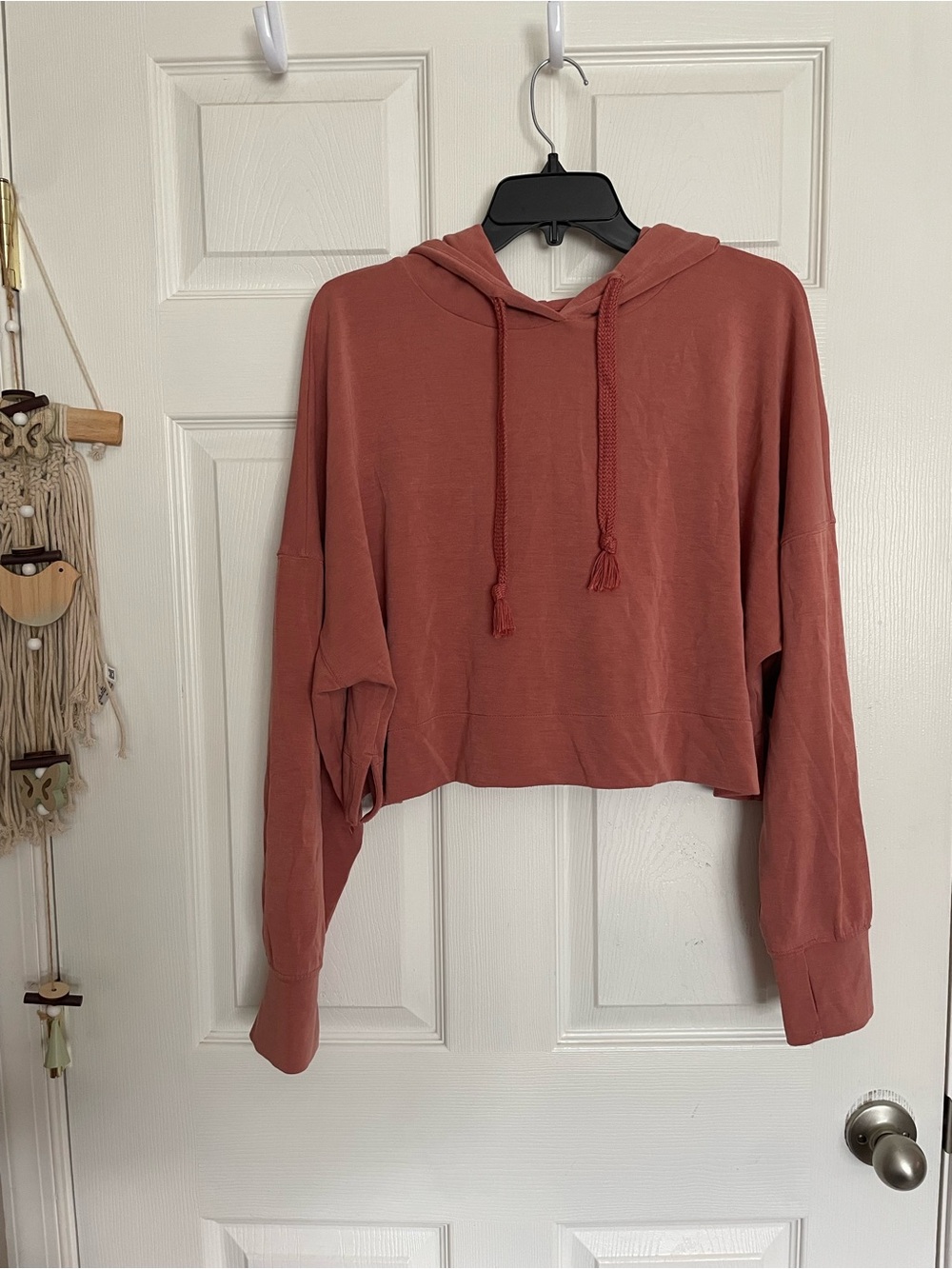 Altar’d State Revival Women’s size M Cropped Hooded Pullover Sweatshirt